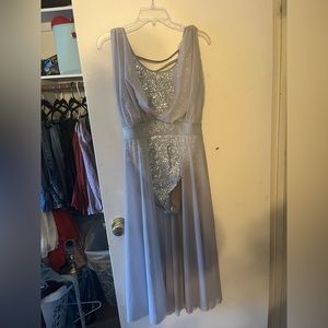 Grey lyrical dance costume